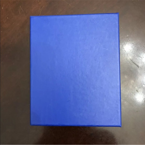 Watch & Necklace Set Strada Blue Japanese Stainless Steel 24” Silvertone - Picture 4 of 4